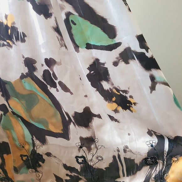 Summer print shirred frill trim tube dress / one Size - Picture 4 of 6